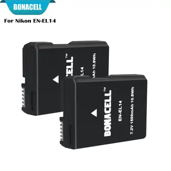  bonacell 7,2 V 1500mAh Recarregáveis para Nikon D3100 D3200 D3300 D5100 D5200 D5300 P7000 P7100 P7700 P7800 L50