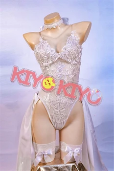  KIYO-KIYO Mash FGO cosplay de Fate/Grand Ordem Mash Kyrielight Cosplay Traje mash sexy vestido de noiva feminino