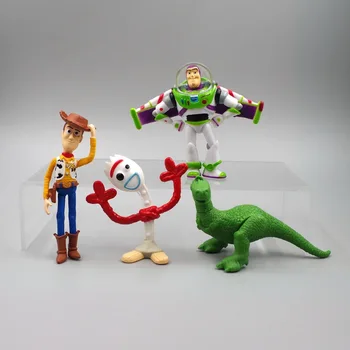  Disney 12piece Toy Story woody, buzz lightyear dinossauro Rex Forky figura colecção de brinquedos brinquedos Modelo Boneca Estatueta Presentes Crianças