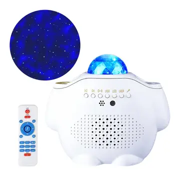  Bluetooth estrelas do projetor do DIODO emissor de nebulosa da lâmpada com controle de reprodução de música de temporização galaxy noite projector de luz para quarto de bebê