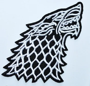  Quente! Leopard Jogo de lobo gigante Lobo Bordado de Ferro sobre Crachá de Patch (≈ de 7,5 * 7,5 cm)