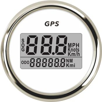  Impermeável HD 52mm Digital GPS do Velocímetro, Medidor de Vermelho, Com luz de fundo E uma antena GPS 12V 24V Para Barco Carro Motocycle Iate