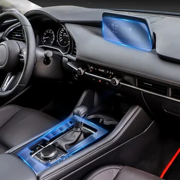  Para Mazda 3 Axela 2014-2020 Interior do Carro do Centro da consola de TPU Transparente película Protetora Anti-risco Reparação filme Acessórios