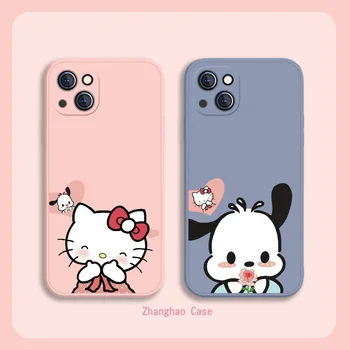  Hello Kitty dos desenhos animados Kawaii Casos de Telefone Para o iPhone 11 12 Pro MAX 6 7 8 Plus XS MAX 12 13 Mini X XR SE de 2020 Casos Funda Coque