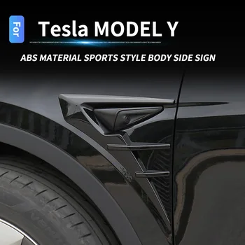  Tesla Model 3 Y 2021 2022 lado adesivos decorativos folha de adesivos da câmera tampa de proteção modificada acessórios de carro, suprimentos