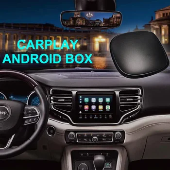  Mini sem Fio CarPlay Ai Caixa Youtube Netfix Android 9 Qualcomm 4+64G Plug N Play Para Jeep Commander 2018-2020 do Leitor de Vídeo Smart