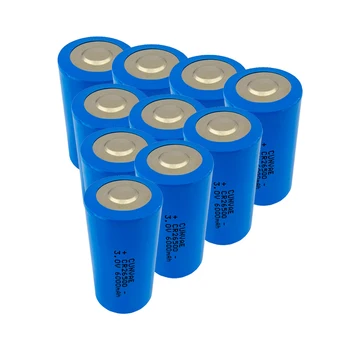  10PCS CR26500 26500 C 3.0 V 6000MAH Bateria de Lítio Não recarregável Para PLC Industrial Ammerter Baterias de Célula