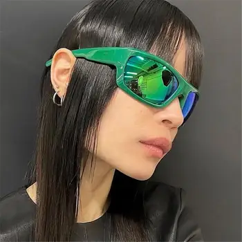  Moda, Esportes Ciclismo Steampunk Mulheres de Óculos de Sol Y2K Óculos de sol Punk Óculos de Homens Tons